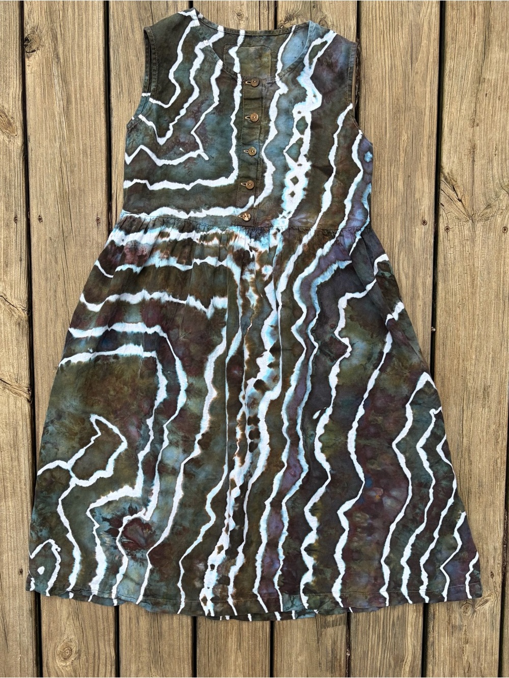 notPERFECTLINEN Ice Dyed Mama Maxi Dress - Picture 2 of 9